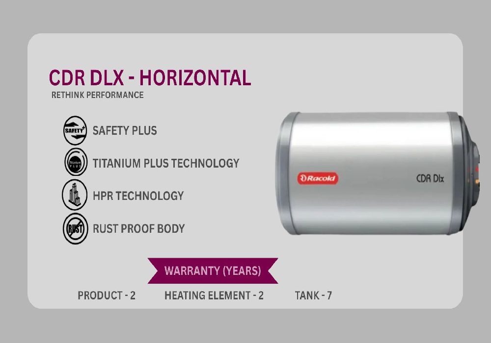 Racold CDR DLX-35Liters (HORIZONTAL)
