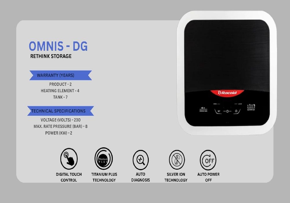 Racold Omnis DG Black-25Liters (VERTICAL)