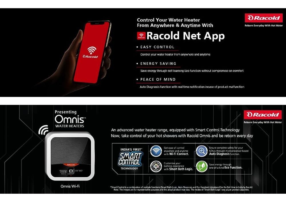 Racold Omnis DG Wi-Fi 15L Vertical 