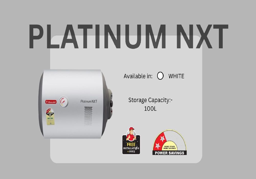 Racold Platinum NXT-100 Liters (HORIZONTAL)