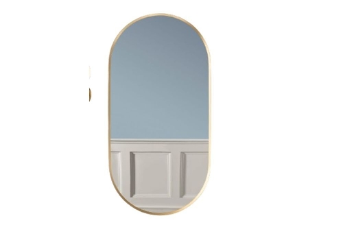 METAL FRAME MIRROR CAPSULE GOLD