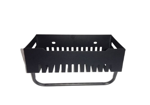 RBC Drillable MS Bathroom Shelf 20mm Black