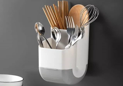 RBC Self Adhesive Spoon Fork Holder 2 Compartments